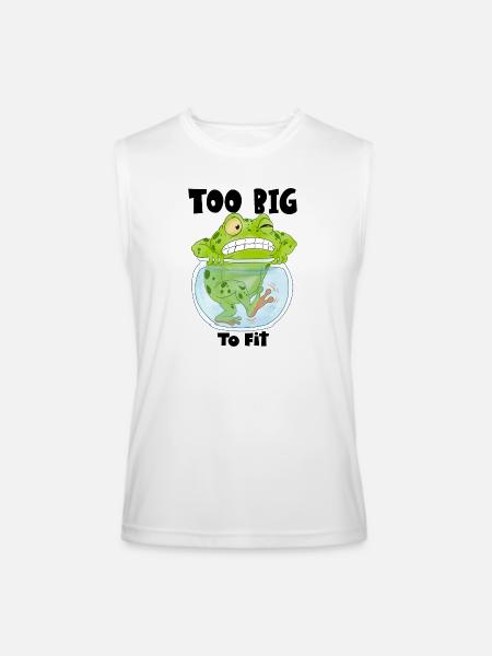 Anxious Frog in a Glass Bowl - Men’s Performance Sleeveless Shirt - white - Front