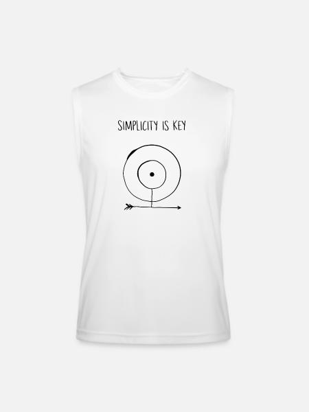 Simplicity - Men’s Performance Sleeveless Shirt - white