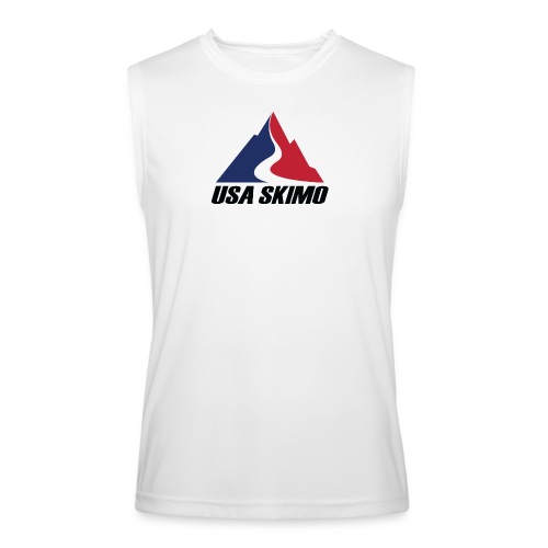 USA Skimo Logo - Stacked - Color - Men’s Performance Sleeveless Shirt