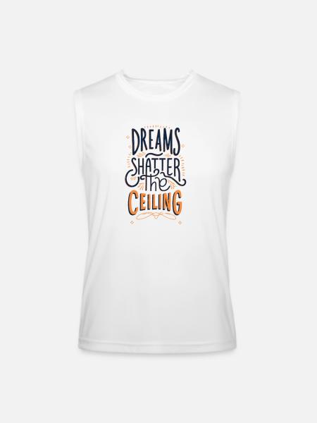 Unleash Your Ambition - Men’s Performance Sleeveless Shirt - white