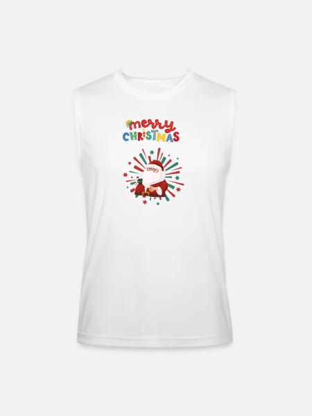 Christmas_Design - Men’s Performance Sleeveless Shirt - white