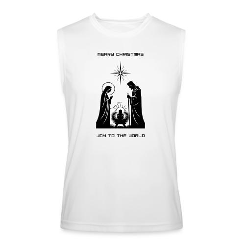 Joy to the World T-Shirt | Minimalist Nativity - Men’s Performance Sleeveless Shirt