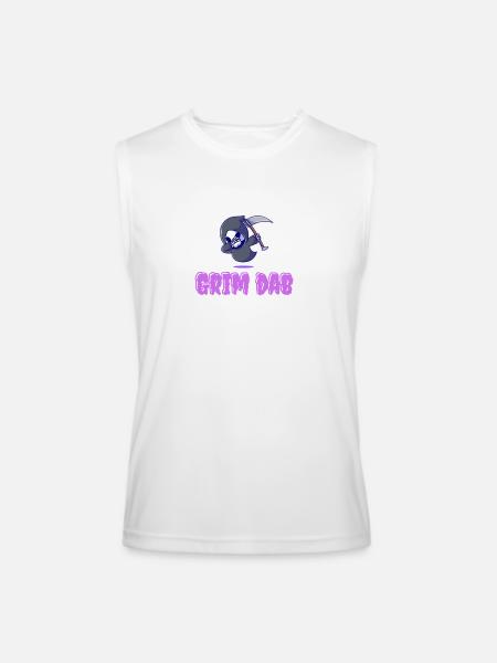Grim Dab - Men’s Performance Sleeveless Shirt - white