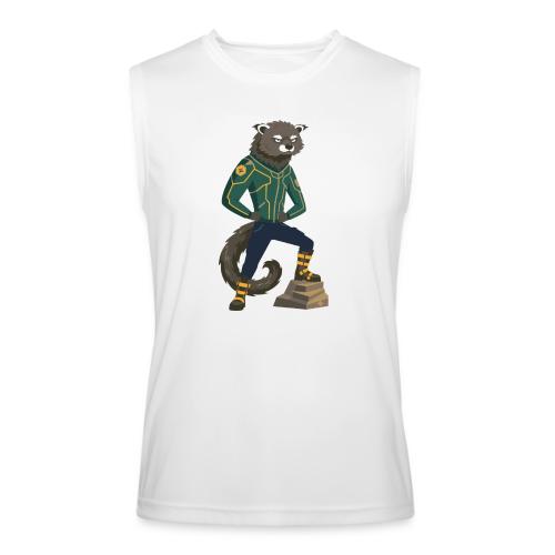 Raccoon Ranger in Neon Armor - Men’s Performance Sleeveless Shirt