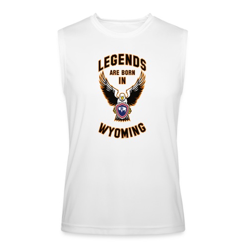 Legends are born in Wyoming - Men’s Performance Sleeveless Shirt