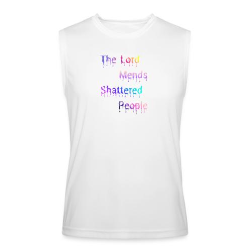 You mend shattered people 1 - Men’s Performance Sleeveless Shirt