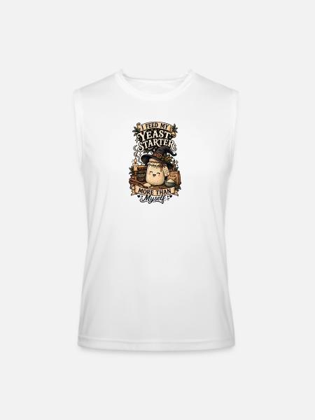 Sourdough Baking Witch Tee - Men’s Performance Sleeveless Shirt - white