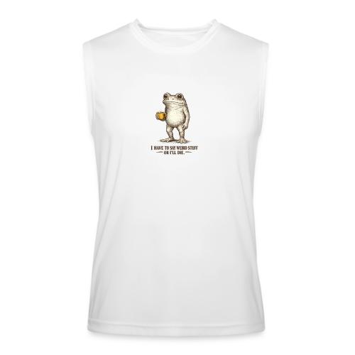 Weird Stuff Frog Coffee Humor - Men’s Performance Sleeveless Shirt
