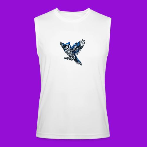 Silver Blue Jay Open Wing Perch - Men’s Performance Sleeveless Shirt