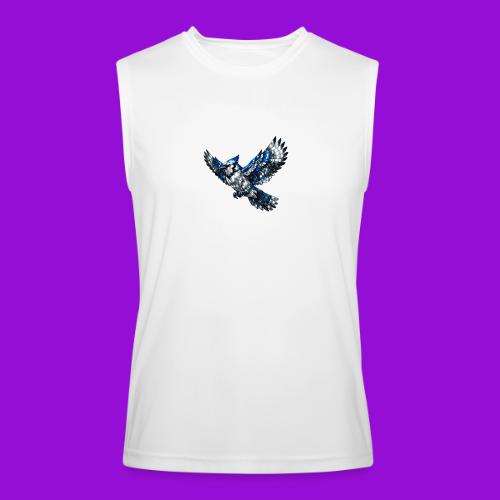 Silver Blue Jay in Flight - Men’s Performance Sleeveless Shirt
