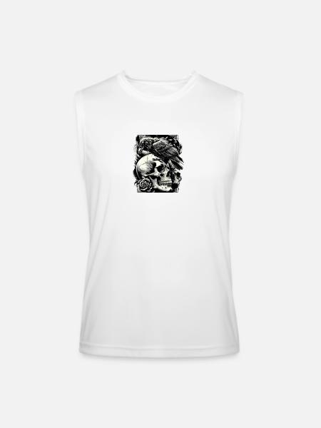Gothic Guardian - Men’s Performance Sleeveless Shirt - white