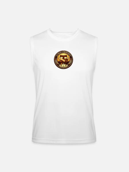 Franciscan Pax Et Bonum Emblem Tee - Men’s Performance Sleeveless Shirt - white