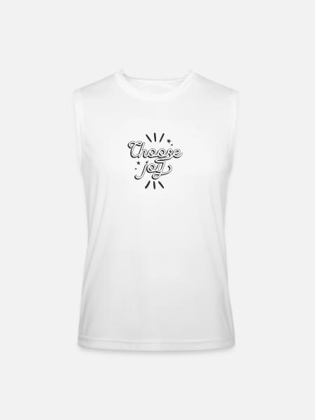 Choose joy - Men’s Performance Sleeveless Shirt - white - Front