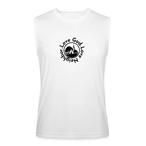 BW Love God Love Neighbor Emblem - Men’s Performance Sleeveless Shirt
