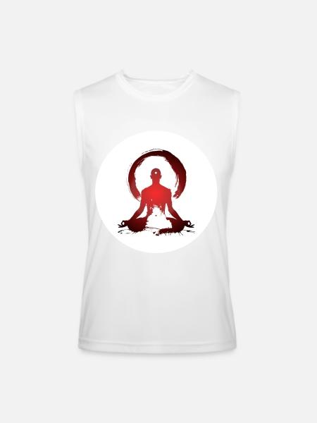 Yogi - Padmasana - Men’s Performance Sleeveless Shirt - white