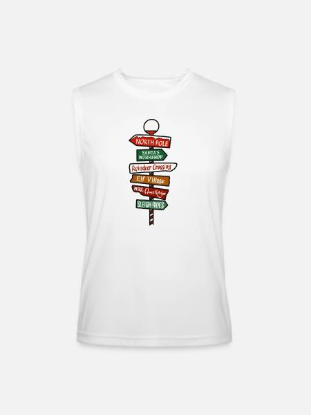 Signs of Imagination Collection. - Men’s Performance Sleeveless Shirt - white