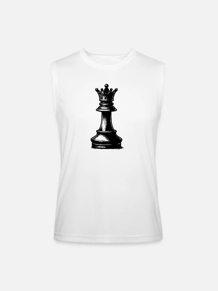 Chess Set Checkers - Men’s Performance Sleeveless Shirt - white - Front