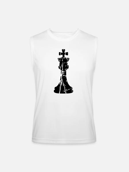 Scratch Cracks Chess - Men’s Performance Sleeveless Shirt - white