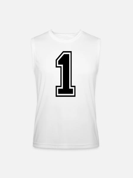 1 - Men’s Performance Sleeveless Shirt - white