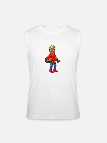 rich boy - Men’s Performance Sleeveless Shirt - white