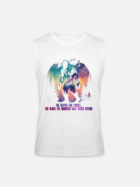Bigfoot Creature Mythological Creatures - Men’s Performance Sleeveless Shirt - white