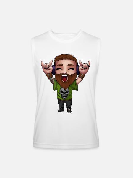 Cooldude - Men’s Performance Sleeveless Shirt - white