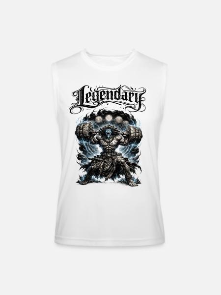 Legendary Thunderbruiser Titan  - Men’s Performance Sleeveless Shirt - white