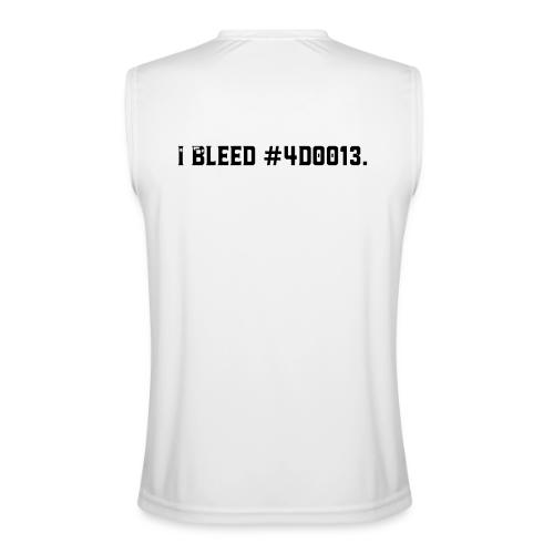 (Back of Shirt) I Bleed #4D0013 Design - Men’s Performance Sleeveless Shirt