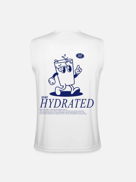 Stay Hydrated - Drink Your Water - Men’s Performance Sleeveless Shirt - white