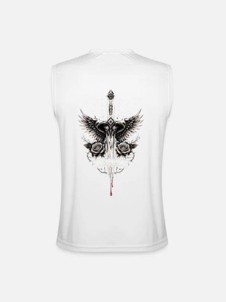 Death wings - Men’s Performance Sleeveless Shirt - white