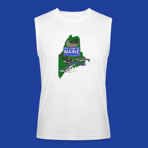 Color Welcome (Front) MMoME.org (Back) - Men’s Performance Sleeveless Shirt