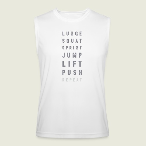 Lunge Squat Sprint Fitness Motivator 🤜🏻🔥🤛🏾 - Men’s Performance Sleeveless Shirt