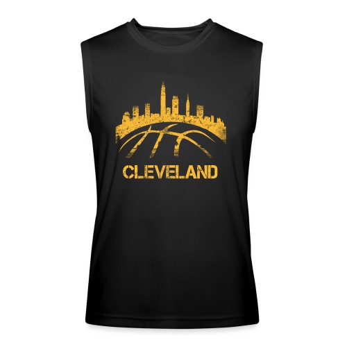 Cleveland Basketball Skyline - Men’s Performance Sleeveless Shirt