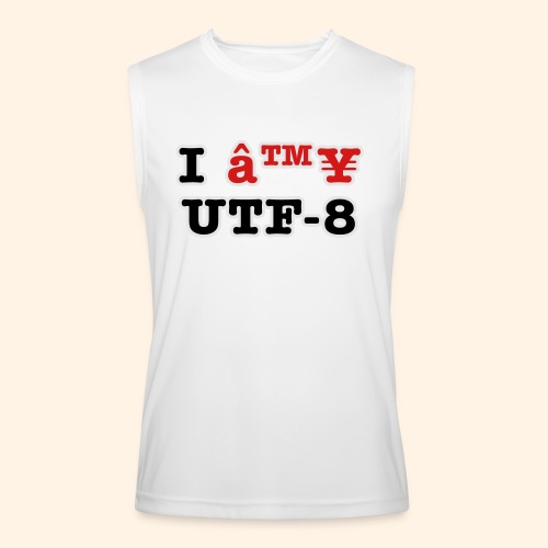 I â™¥ UTF-8 - Men’s Performance Sleeveless Shirt