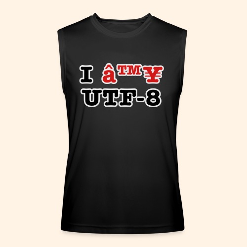 I â™¥ UTF-8 - Men’s Performance Sleeveless Shirt
