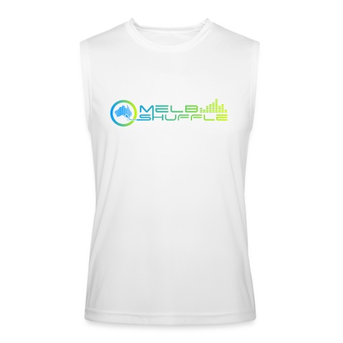 Melbshuffle Gradient Logo - Men’s Performance Sleeveless Shirt