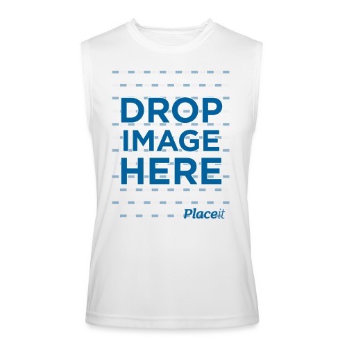 DROP IMAGE HERE - Placeit Design - Men’s Performance Sleeveless Shirt