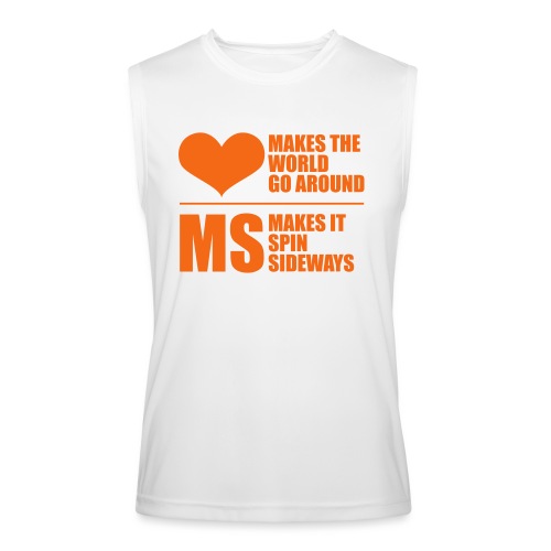 MS Makes the World spin - Men’s Performance Sleeveless Shirt