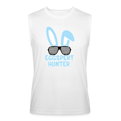 Eggspert Hunter Easter Bunny with Sunglasses - Men’s Performance Sleeveless Shirt