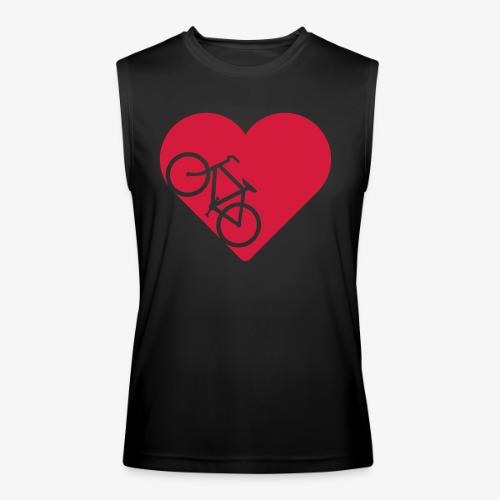 Bike in heart - Men’s Performance Sleeveless Shirt