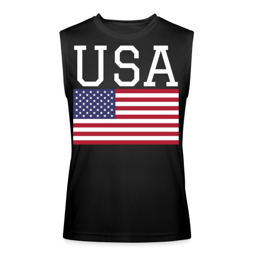 USA American Flag - Men’s Performance Sleeveless Shirt