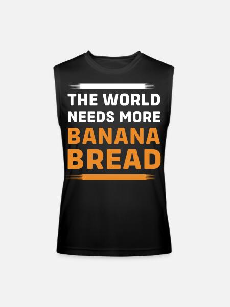 Bread Baker Banana Bread - Men’s Performance Sleeveless Shirt - black