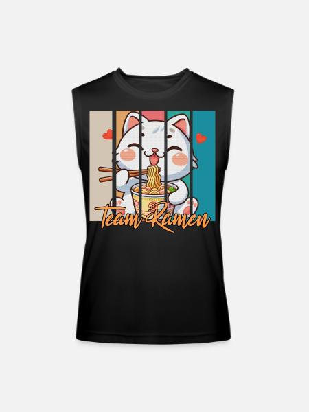 team ramen - Men’s Performance Sleeveless Shirt - black