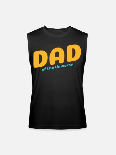Dad of the Universe - Men’s Performance Sleeveless Shirt - black