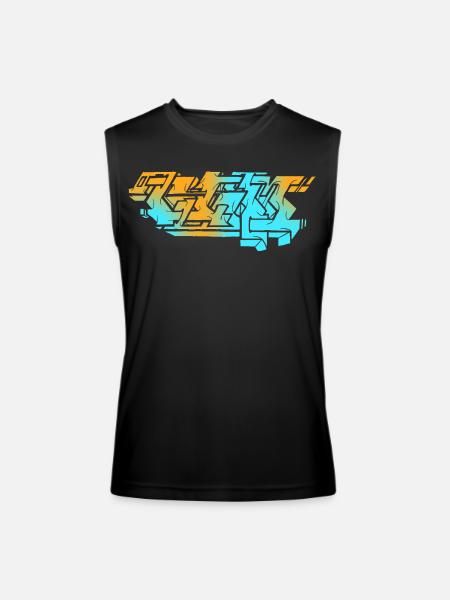 Graffiti Piece - Light - Men’s Performance Sleeveless Shirt - black