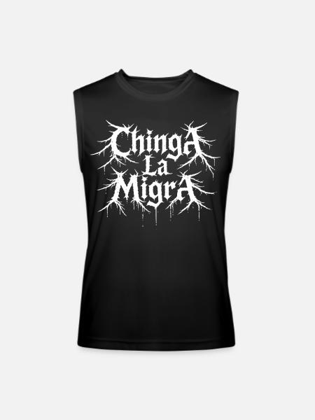Gothic Roots Typography - Men’s Performance Sleeveless Shirt - black