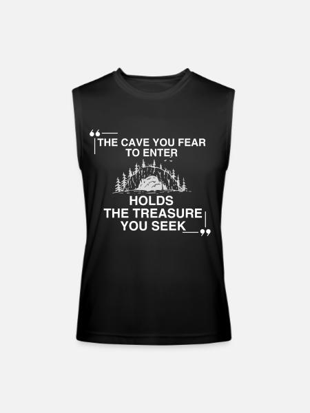 Face Your Fears - Men’s Performance Sleeveless Shirt - black