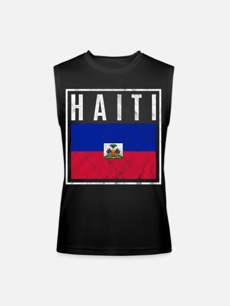 Haiti - Men’s Performance Sleeveless Shirt - black