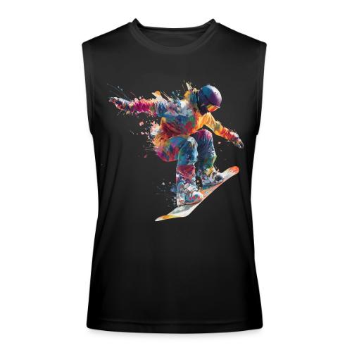 Snowboarding: Frozen Flight - Men’s Performance Sleeveless Shirt