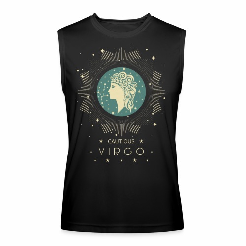 Zodiac sign Cautious Virgo August September - Men’s Performance Sleeveless Shirt